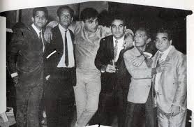 Mohan Choti, Johnny Walker, Mehmood, Rajendranath, Rashid Irani and Mukri-Rajendra Nath & Prem Nath-Two Brothers-Films-Movies-Family-rare-unseen-photo-interview-download-songs-watch-free-bollywood-movies-online-free