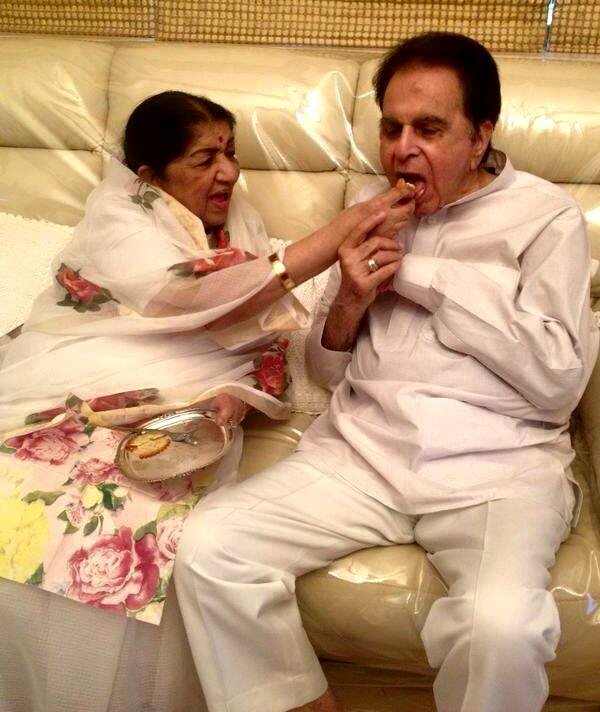 Dilip Kumar with his mother Ayesha_Bollywoodirect_Rare_Vintage_Old
