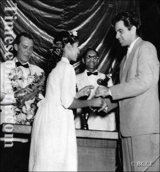 Dilip Kumar with his mother Ayesha_Bollywoodirect_Rare_Vintage_Old