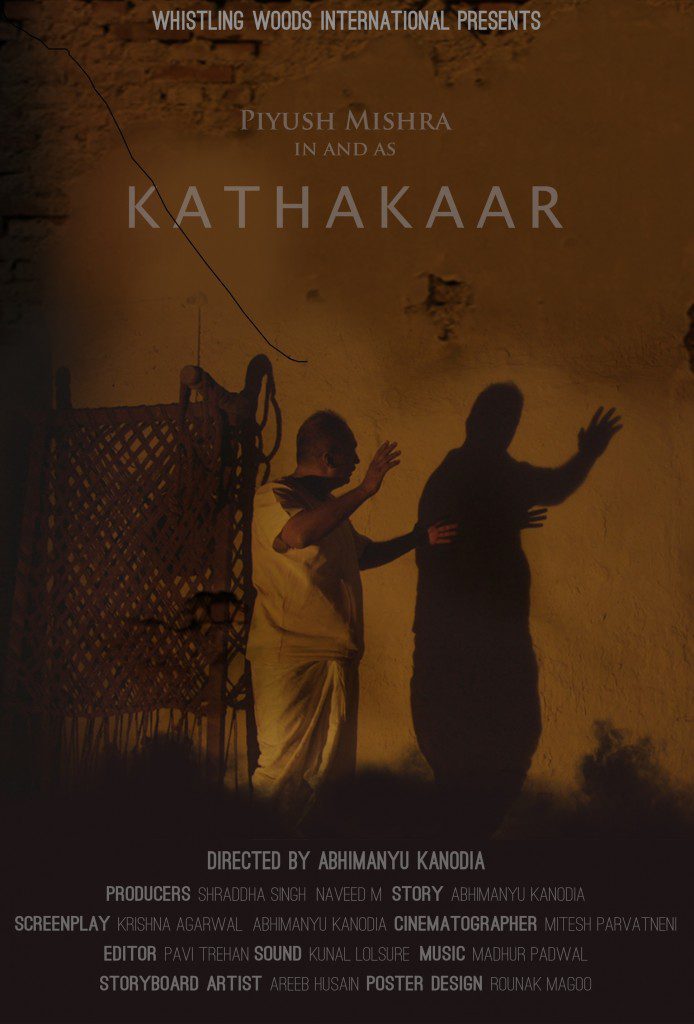 Kathakaar-Abhimanyu Kanodia-Piyush Mishra-Short Film-Oscar Selection-Bollywoodirect