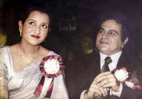 Dilip Kumar with his mother Ayesha_Bollywoodirect_Rare_Vintage_Old-Munni Begum