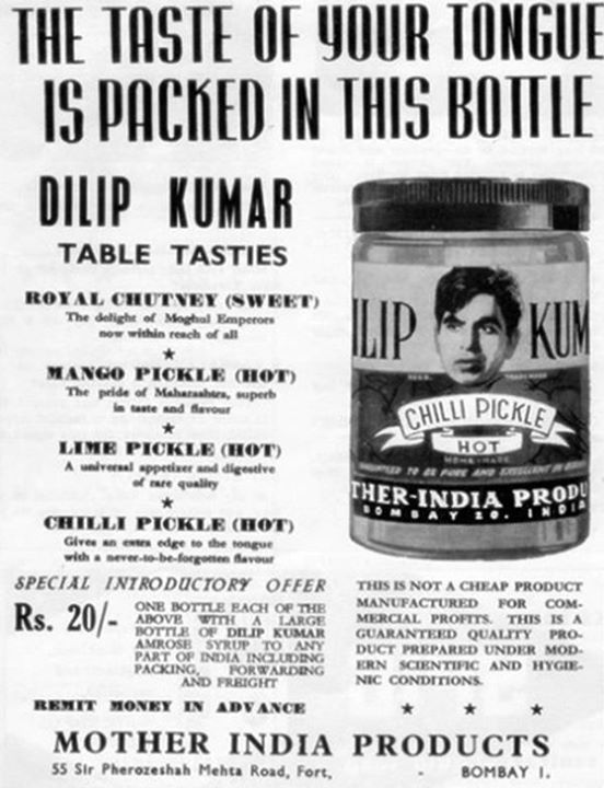 dilip-kumar-pickle-advertisement-Rare_Old_Vintage_Bollywoodirect_Yusuf Khan