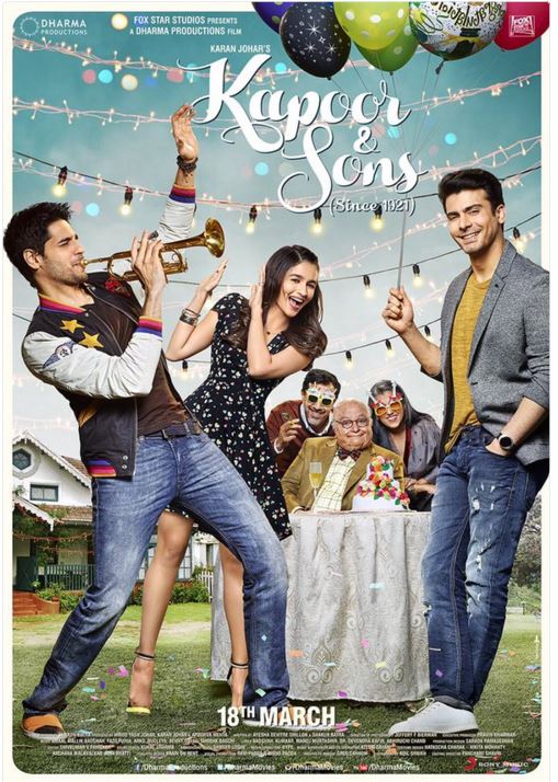 Kapoor & Sons_Bollywoodirect_Rishi Kapoor_Siddharth Malhotra_Alia Bhatt_First Look_Trailer_Poster