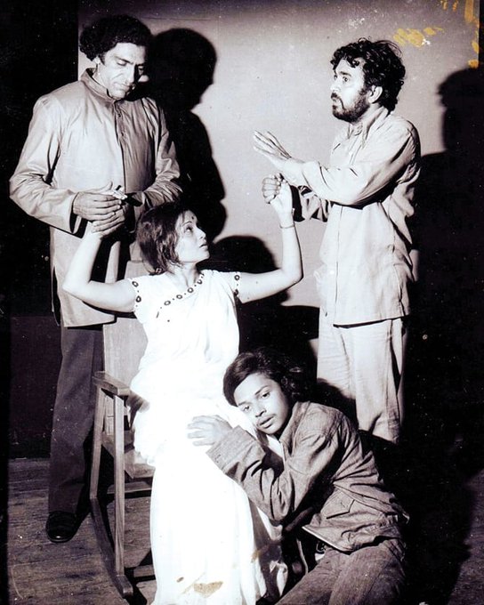 Indian Actors_Politicans_Theatre_Play_Amrish Puri_Satyadev Dubey_Sunil Shanbag_Sunila Pradhan.